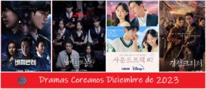 DRAMAS COREANOS DICIEMBRE DE 2023